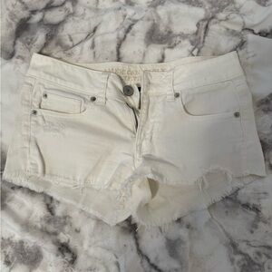 Size 4 White Denim Shorts